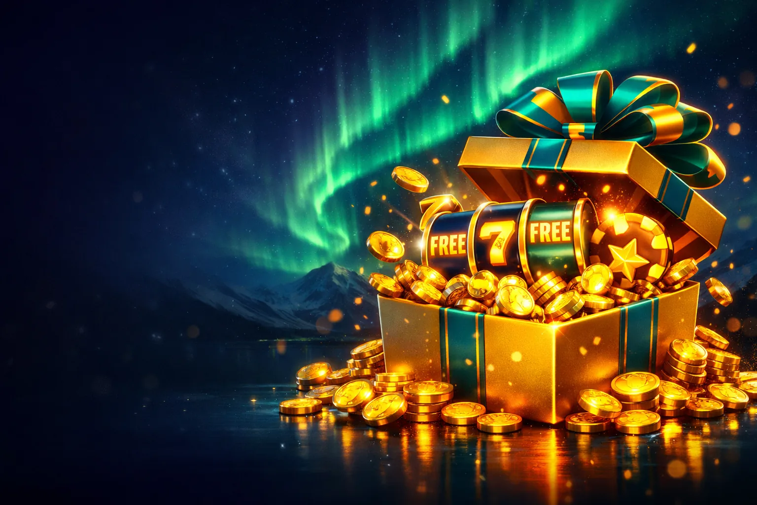 PlayBaze velkomstpakke med gullmynter og gratisspinn